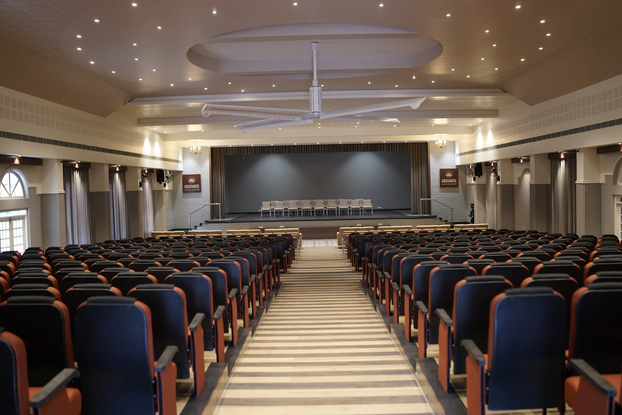 Tiered Push-Back Theater Seating